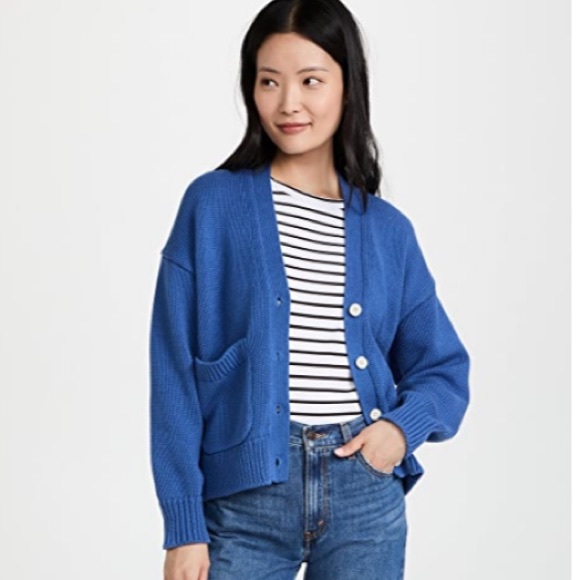 Alex Mill “Emma” Cardigan in Aegean Blue, Size Medium. - Picture 3 of 11